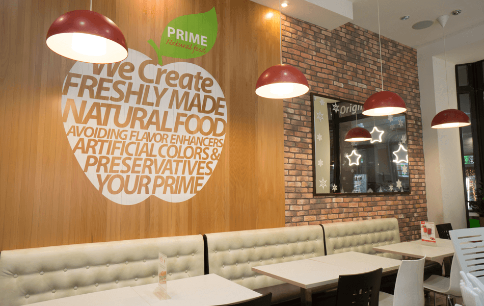 Prime, сеть кафе быстрого обслуживания для людей, заботящихся о своем здоровье